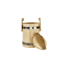 Honigfass aus Lindenholz mit gewachster Oberfläche 1 Liter