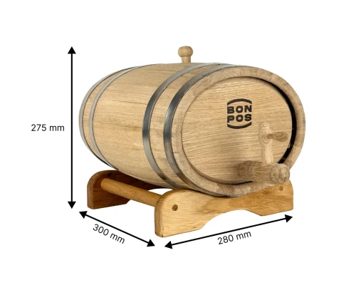 Horizontales Eichenfass 7 Liter - kaufen in Deutschland | Bonpos