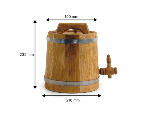 Vertikales Fass BonPos 3L für Whiskey