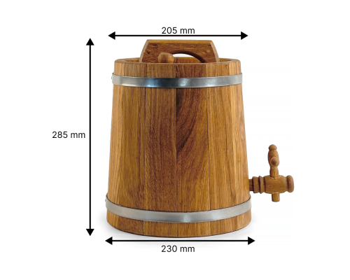 Vertikales Eichenfass BonPos 10L BonPos