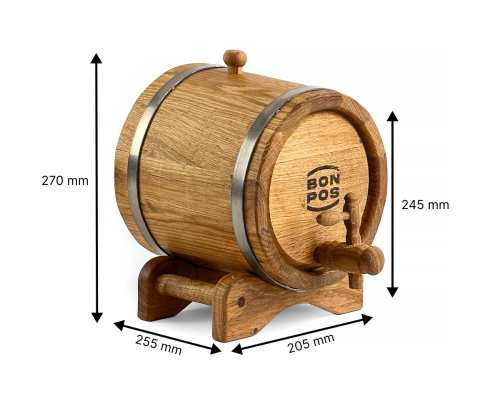 Fass 5L für Wein aus Eiche
