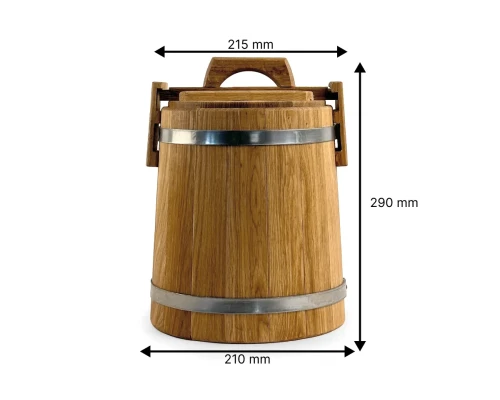 Eichenkübel 3 Liter - kaufen in Deutschland | Bonpos