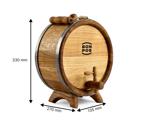 Flachmann 4L für Whiskey von Bonpos