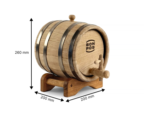 Fass aus Eichenholz 3L Bonpos