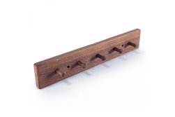 Wandgarderobe  mit 5 Haken aus Eichenholz