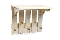 Wandgarderobe aus Linde