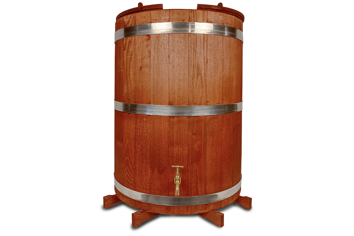 Regenfass aus Holz 200 L (Akazie) 