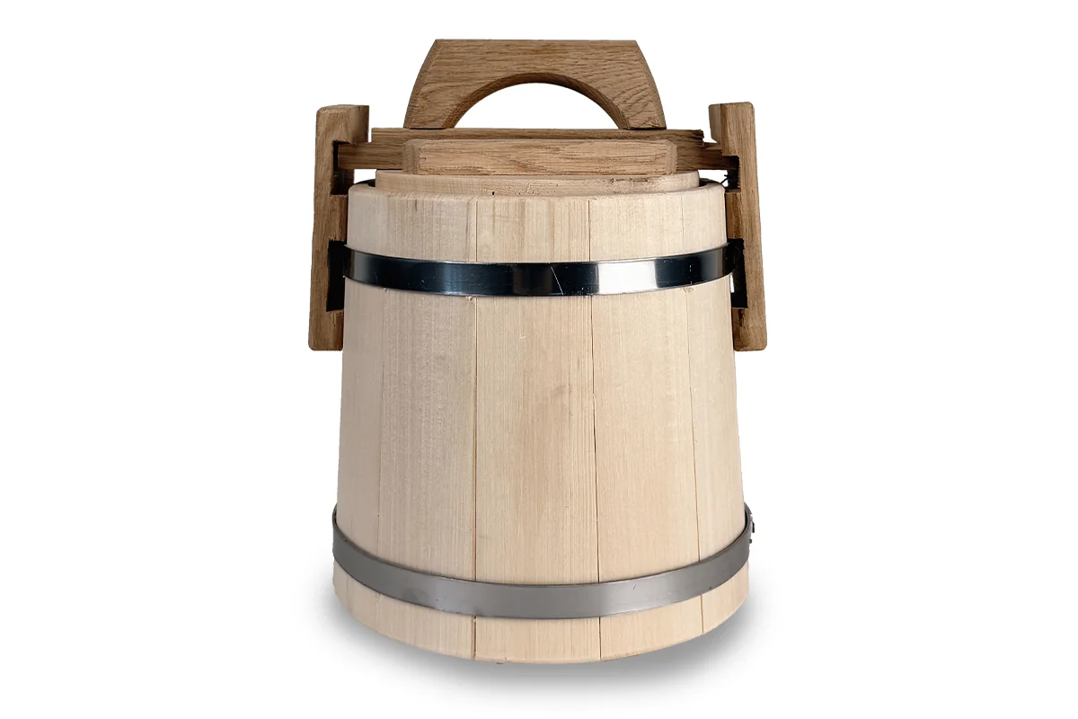 Honigfass aus Lindenholz mit gewachster Oberfläche 3 L