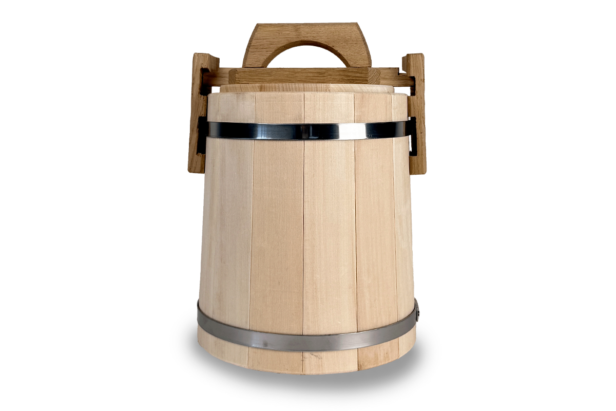 Honigfass aus Lindenholz mit gewachster Oberfläche 5 L